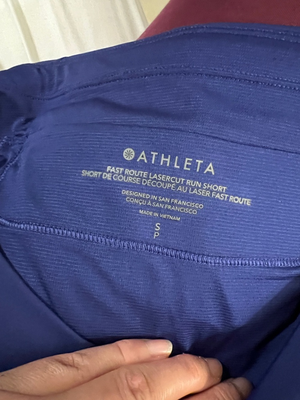 ATHLETA FAST ROUTE LASERCUT RUN SHORT - Picture 3 of 3